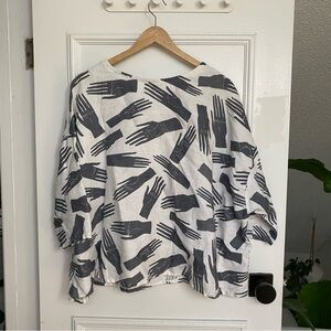 Banquet Workshop x Sunja Link oversize linen shirt